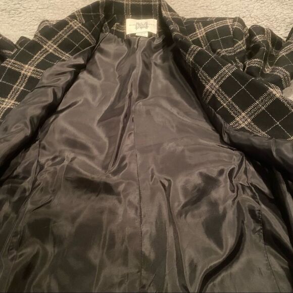 Mark Alexander 100% Wool Plaid Blazer Size 8 Woolmark - Picture 10 of 11